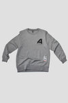 Crewneck Sweater "A"  | Heather Grey (1017a)