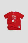 Premium Quality T-shirt "Postal"  | Red (1018f)