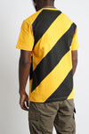 Hazard Stripe T-shirt "Hazard"  | Yellow Black (1018h)