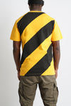 Hazard Stripe T-shirt "Hazard"  | Yellow Black (1018h)