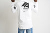 Heavy Quality Long Sleeve T-shirt "THIRTY-FOUR" | White (1024a)