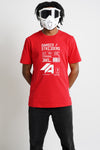 Premium Quality T-shirt "Postal"  | Red (1018f)