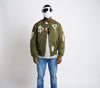 Bomber Jacket "Conflict"  | Army Green (1011a)