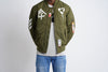 Bomber Jacket "Conflict"  | Army Green (1011a)