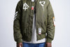 Bomber Jacket "Conflict"  | Army Green (1011a)